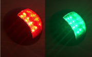 MARINE BOAT GREEN AND RED LED NAVIGATION LIGHT VERTICAL MOUNT 1N